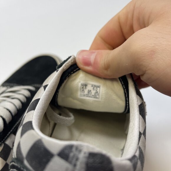 Y2K Vans Old Skool Platform Black White Checkerboard Women’s Size 6 Skater Punk - Picture 10 of 14